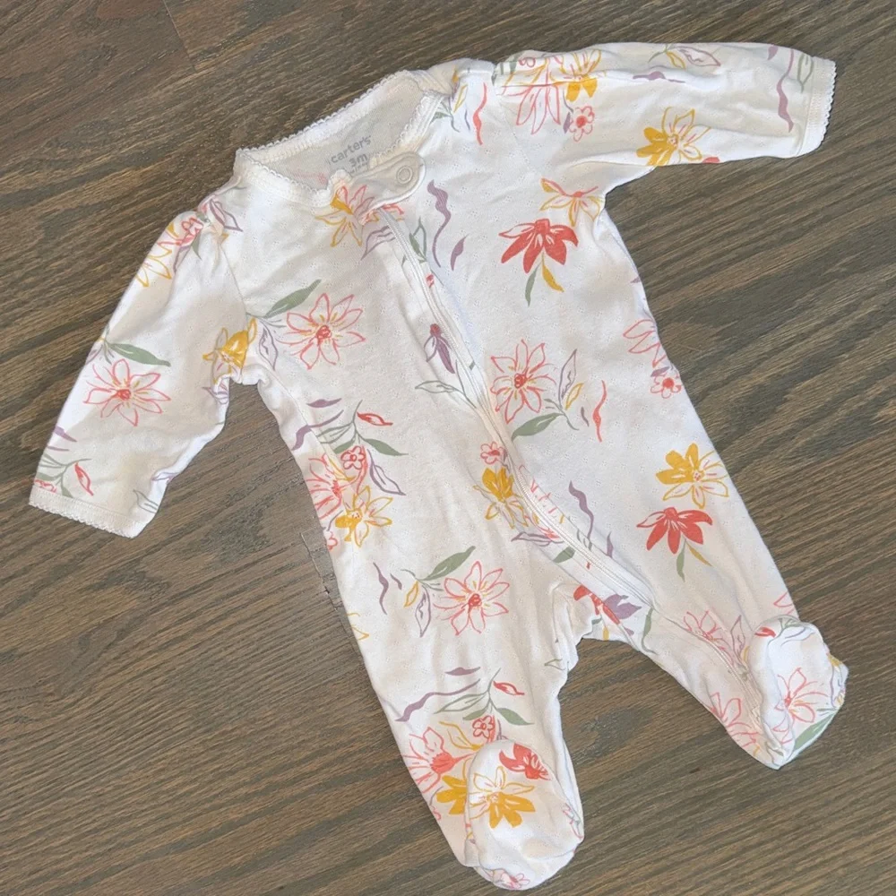 Carter’s 2-way Zip Footie Sleep Play Pajamas I 3 Months